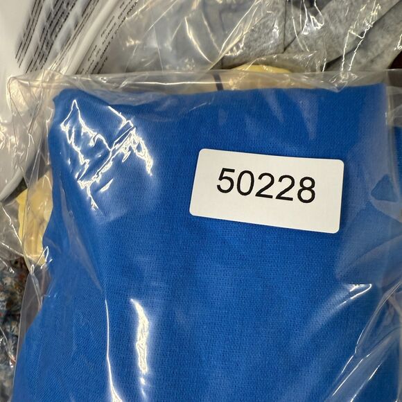 Love Tree Cargo Pants Women M Medium Blue High Rise Linen Drawstring Pockets - Picture 8 of 8